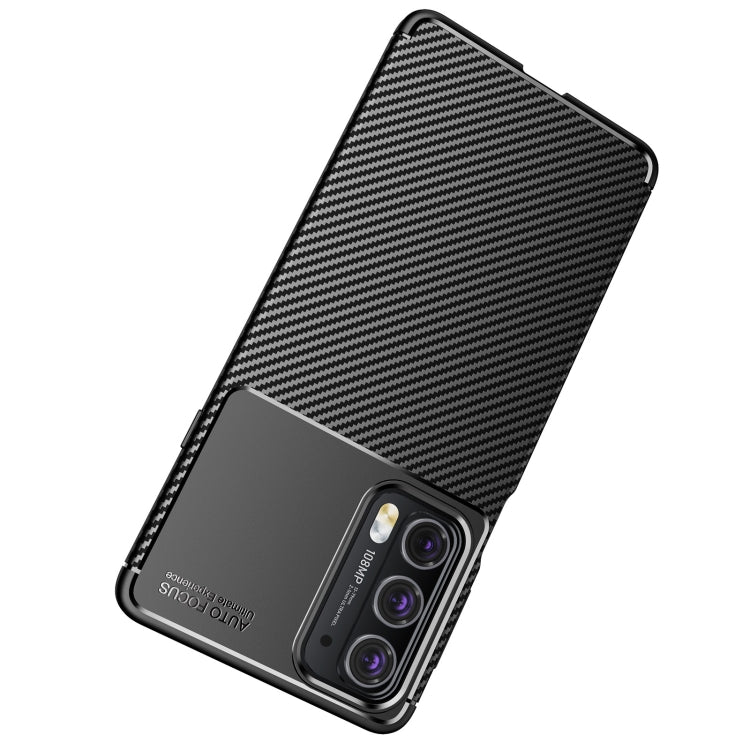 For Motorola Moto Edge 20 Carbon Fiber Texture Shockproof TPU Case(Black) - Motorola Cases by buy2fix | Online Shopping UK | buy2fix