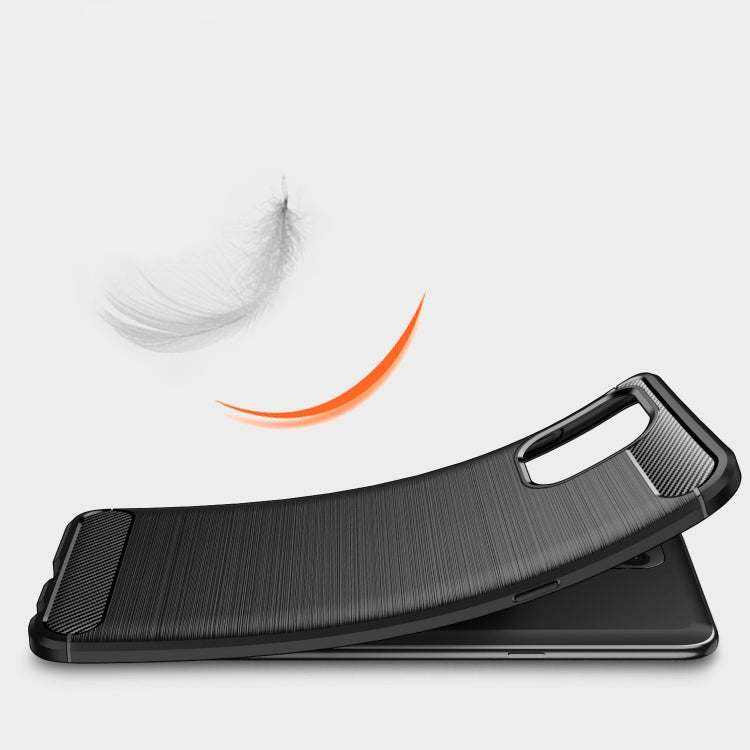 For Motorola Moto Edge 20 Lite Brushed Texture Carbon Fiber TPU Case(Red) - Motorola Cases by buy2fix | Online Shopping UK | buy2fix