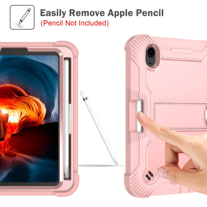 For iPad mini 6 Silicone + PC Shockproof Protective Tablet Case with Holder(Rose Gold) - iPad mini 6 Cases by buy2fix | Online Shopping UK | buy2fix