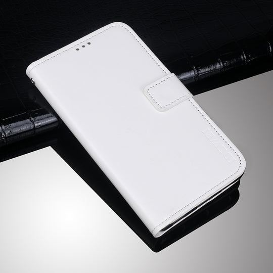 idewei Crazy Horse Texture Horizontal Flip Leather Case with Holder & Card Slots & Wallet For ZTE Axon 11 5G(White)