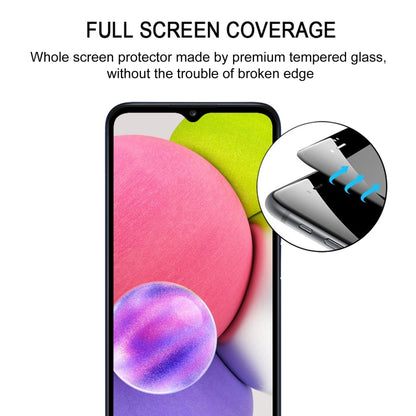 For Samsung Galaxy A03s Full Glue Full Cover Screen Protector Tempered Glass Film - Galaxy Tempered Glass by buy2fix | Online Shopping UK | buy2fix