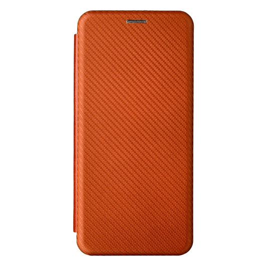 Carbon Fiber Texture Horizontal Flip TPU + PC + PU Leather Case with Card Slot For Motorola Edge 20 Lite(Brown) by buy2fix