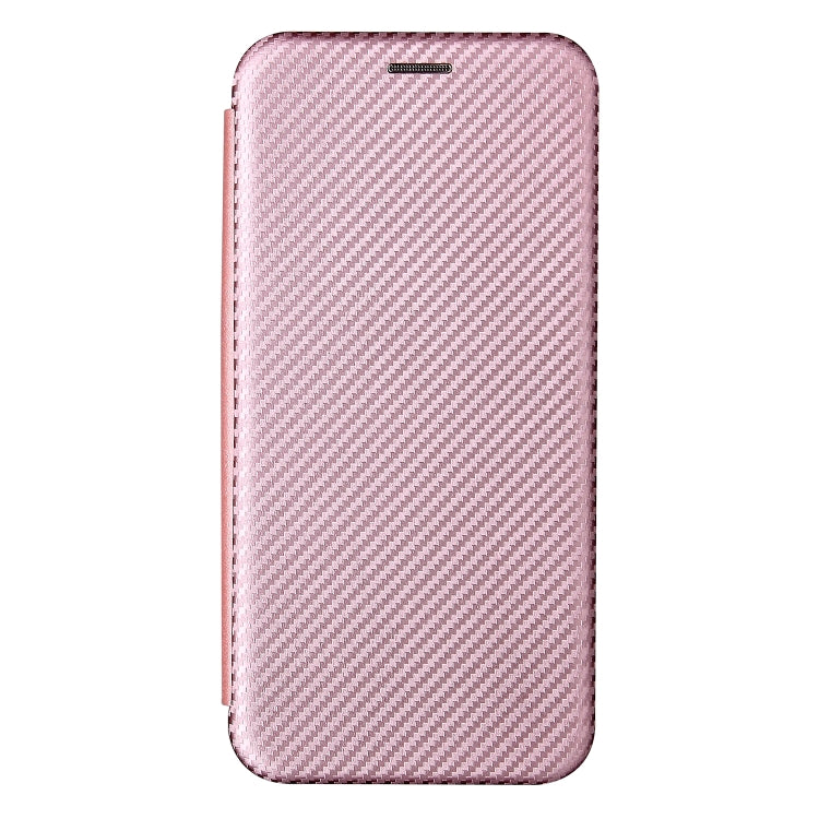 Carbon Fiber Texture Horizontal Flip TPU + PC + PU Leather Case with Card Slot For Xiaomi Redmi 10(Pink) - Xiaomi Cases by buy2fix | Online Shopping UK | buy2fix