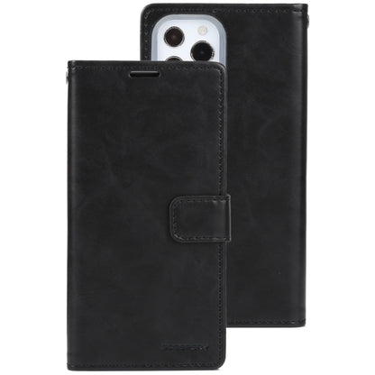 For iPhone 13 Pro Max GOOSPERY BLUE MOON Crazy Horse Texture Horizontal Flip Leather Case with Holder & Card Slot & Wallet (Black) - iPhone 13 Pro Max Cases by GOOSPERY | Online Shopping UK | buy2fix