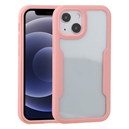 For iPhone 13 mini Acrylic + TPU 360 Degrees Full Coverage Shockproof Protective Case (Pink) - iPhone 13 mini Cases by buy2fix | Online Shopping UK | buy2fix
