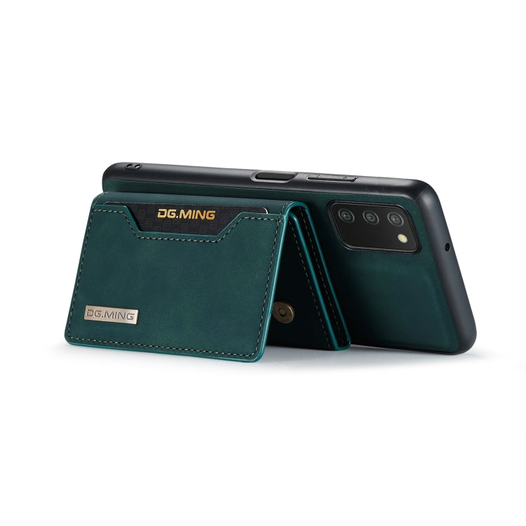 DG.MING M2 Series 3-Fold Multi Card Bag Back Cover Shockproof Case with Wallet & Holder Function For Samsung Galaxy A03s EU Version(Green) - Galaxy Phone Cases by DG.MING | Online Shopping UK | buy2fix