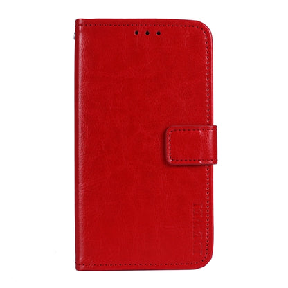 For iPhone 13 mini idewei Crazy Horse Texture Horizontal Flip Leather Case with Holder & Card Slots & Wallet (Red) - iPhone 13 mini Cases by idewei | Online Shopping UK | buy2fix
