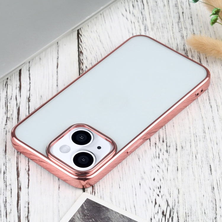 For iPhone 13 Ultra-thin Electroplating TPU Protective Case(Pink) by buy2fix