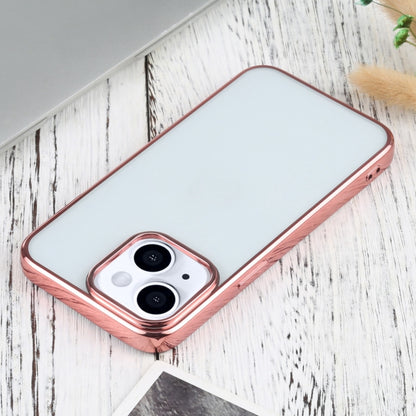 For iPhone 13 Ultra-thin Electroplating TPU Protective Case(Pink) by buy2fix