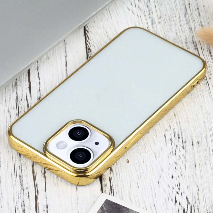 For iPhone 13 Ultra-thin Electroplating TPU Protective Case(Gold) by buy2fix