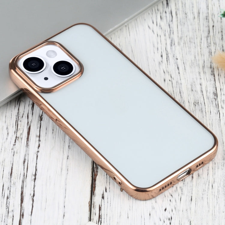 For iPhone 13 mini Ultra-thin Electroplating TPU Protective Case (Rose Gold) by buy2fix