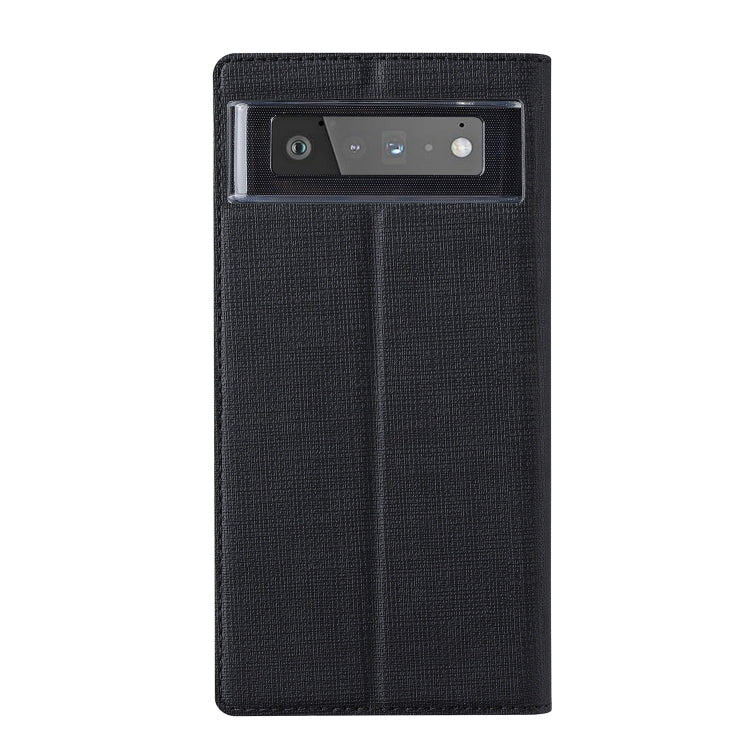 For Google Pixel 6 ViLi DMX Series Shockproof TPU + PU Leather Magnetic Attraction Horizontal Flip Case with Card Slot & Holder(Black) - Google Cases by ViLi | Online Shopping UK | buy2fix