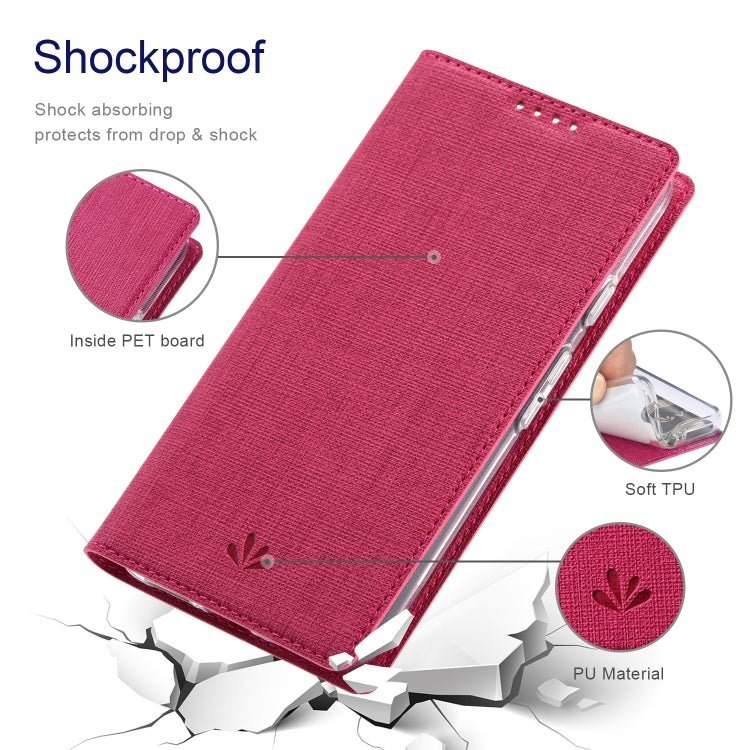 For Google Pixel 6 ViLi DMX Series Shockproof TPU + PU Leather Magnetic Attraction Horizontal Flip Case with Card Slot & Holder(Rose Red) - Google Cases by ViLi | Online Shopping UK | buy2fix