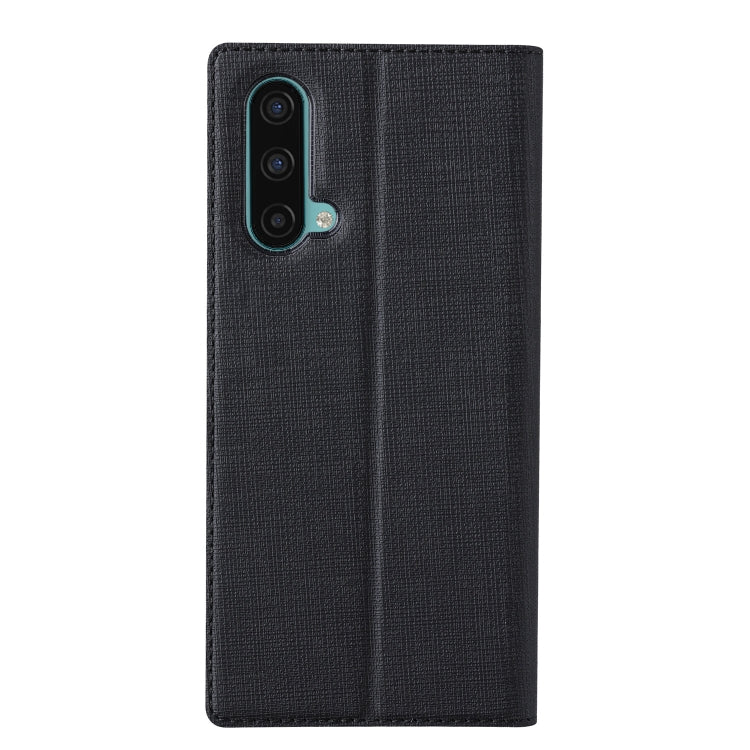 For OnePlus Nord CE 5G ViLi DMX Series Shockproof TPU + PU Leather Magnetic Attraction Horizontal Flip Case with Card Slot & Holder(Black) - OnePlus Cases by ViLi | Online Shopping UK | buy2fix