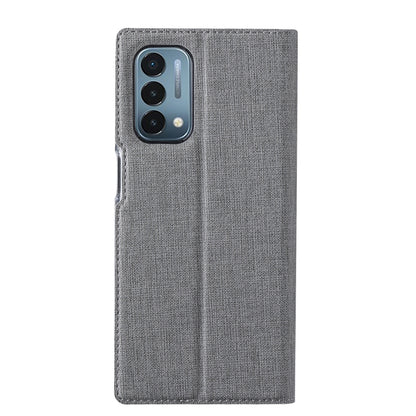 For OnePlus Nord N200 5G ViLi DMX Series Shockproof TPU + PU Leather Magnetic Attraction Horizontal Flip Case with Card Slot & Holder(Grey) - OnePlus Cases by ViLi | Online Shopping UK | buy2fix