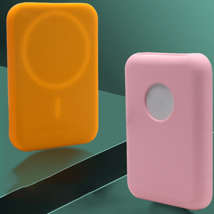 Ultra-Thin Magsafing Silicone Case for Magsafe Battery Pack(Orange) - Others Accessories by buy2fix | Online Shopping UK | buy2fix