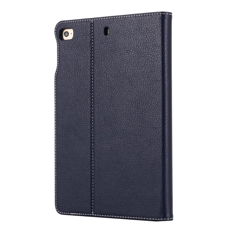 For iPad Mini 2019 & 4 & 3 & 2 & 1 GEBEI PU+TPU Horizontal Flip Protective Case with Holder & Card Slots(Blue) by GEBEI