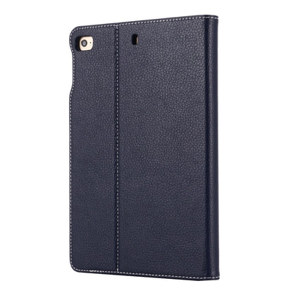 For iPad Mini 2019 & 4 & 3 & 2 & 1 GEBEI PU+TPU Horizontal Flip Protective Case with Holder & Card Slots(Blue) by GEBEI