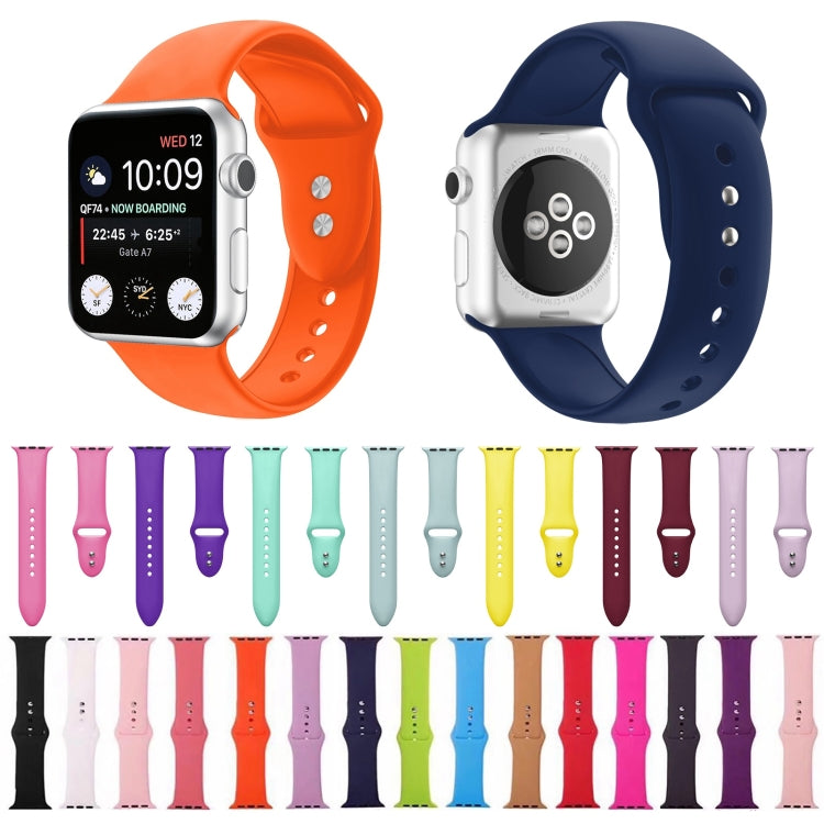 Double Nail Silicone Strap Watch Band For Apple Watch Series 9&8&7 41mm / SE 3&SE 2&6&SE&5&4 40mm / 3&2&1 38mm(Lavender) by buy2fix