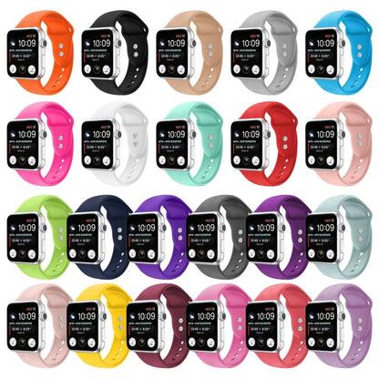 Double Nail Silicone Strap Watch Band For Apple Watch Series 9&8&7 41mm / SE 3&SE 2&6&SE&5&4 40mm / 3&2&1 38mm(Purple) - Watch Bands by buy2fix | Online Shopping UK | buy2fix