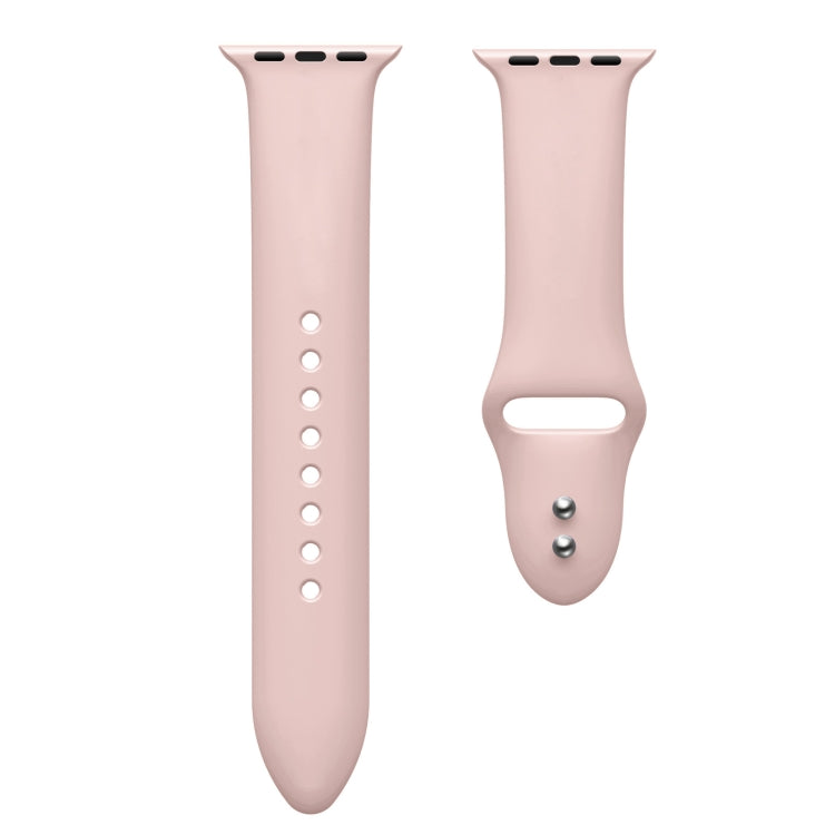 Double Nail Silicone Strap Watch Band For Apple Watch Ultra 49mm&Watch Ultra 2 49mm / Series 9&8&7 45mm / SE 3&SE 2&6&SE&5&4 44mm / 3&2&1 42mm(Silt) - Watch Bands by buy2fix | Online Shopping UK | buy2fix