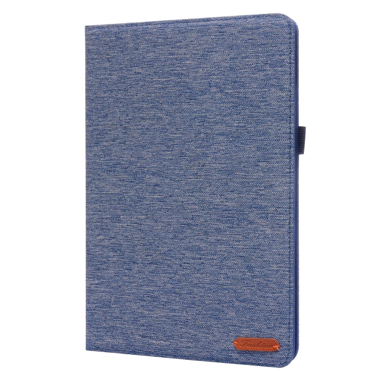 For Xiaomi Pad 5 / 5 Pro Horizontal Flip TPU + Fabric PU Leather Protective Case with Name Card Clip(Dark Blue) - More Tablet Cases by buy2fix | Online Shopping UK | buy2fix