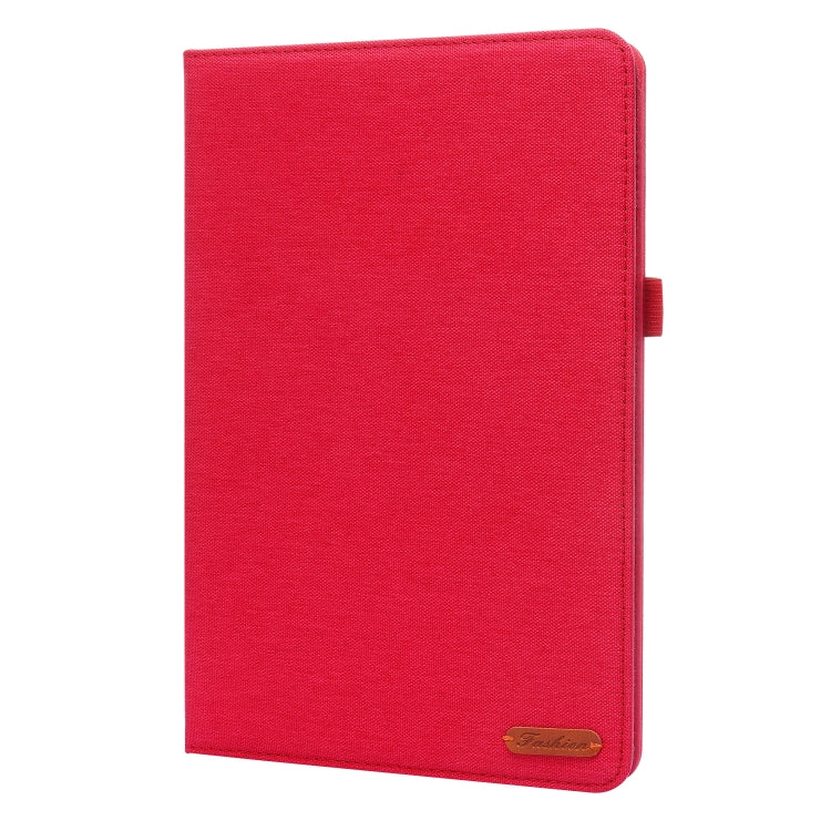 For Xiaomi Pad 5 / 5 Pro Horizontal Flip TPU + Fabric PU Leather Protective Case with Name Card Clip(Red) - More Tablet Cases by buy2fix | Online Shopping UK | buy2fix