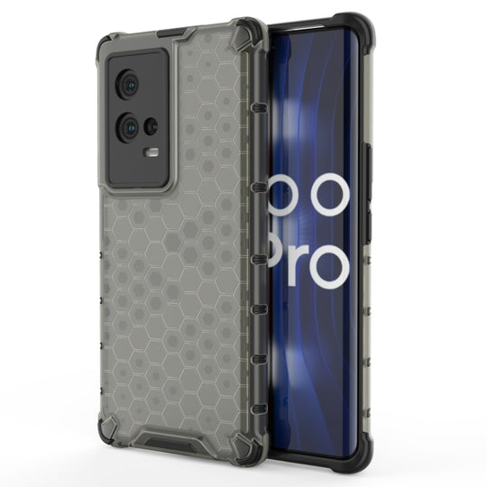 For Vivo iQOO 8 Pro Shockproof Honeycomb PC + TPU Protective Case(Black)