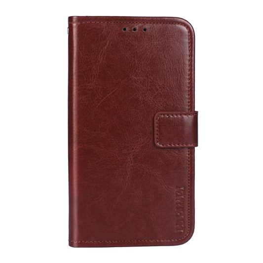 For OPPO A16s idewei Crazy Horse Texture Horizontal Flip Leather Case with Holder & Card Slots & Wallet(Brown) by idewei