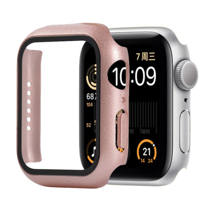 Shockproof PC+Tempered Glass Protective Case with Packed Carton For Apple Watch Series 6 & SE & 5 & 4 44mm(Rose Gold) - Watch Cases by buy2fix | Online Shopping UK | buy2fix