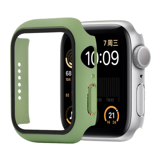 Shockproof PC+Tempered Glass Protective Case with Packed Carton For Apple Watch Series 6 & SE & 5 & 4 40mm(Mint Green) - Watch Cases by buy2fix | Online Shopping UK | buy2fix