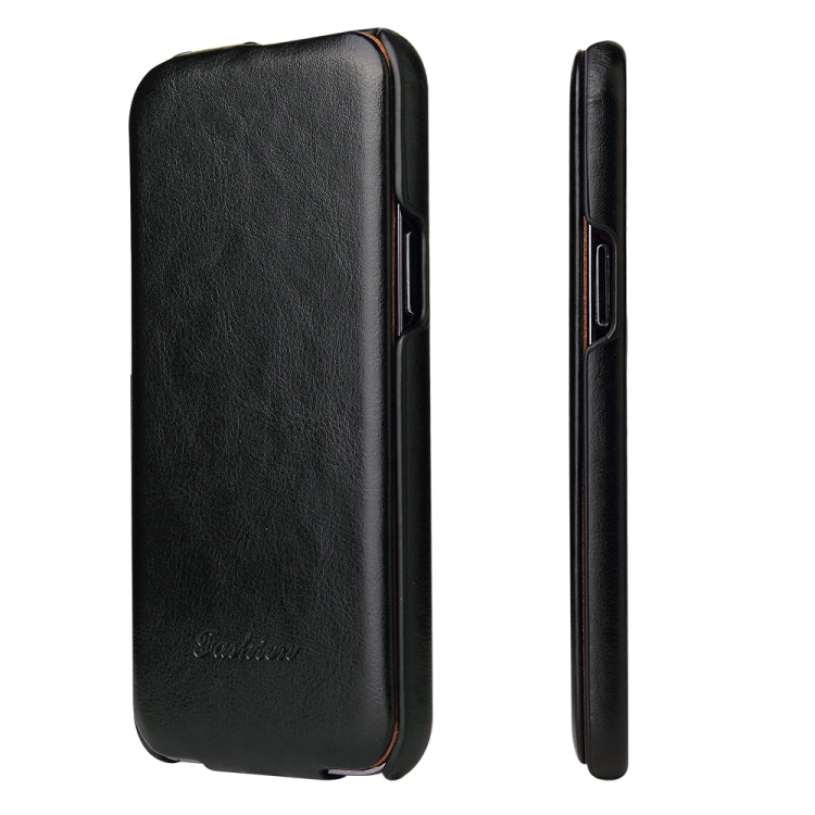 For iPhone 13 Pro Fierre Shann Retro Oil Wax Texture Vertical Flip PU Leather Case (Black) - iPhone 13 Pro Cases by FIERRE SHANN | Online Shopping UK | buy2fix