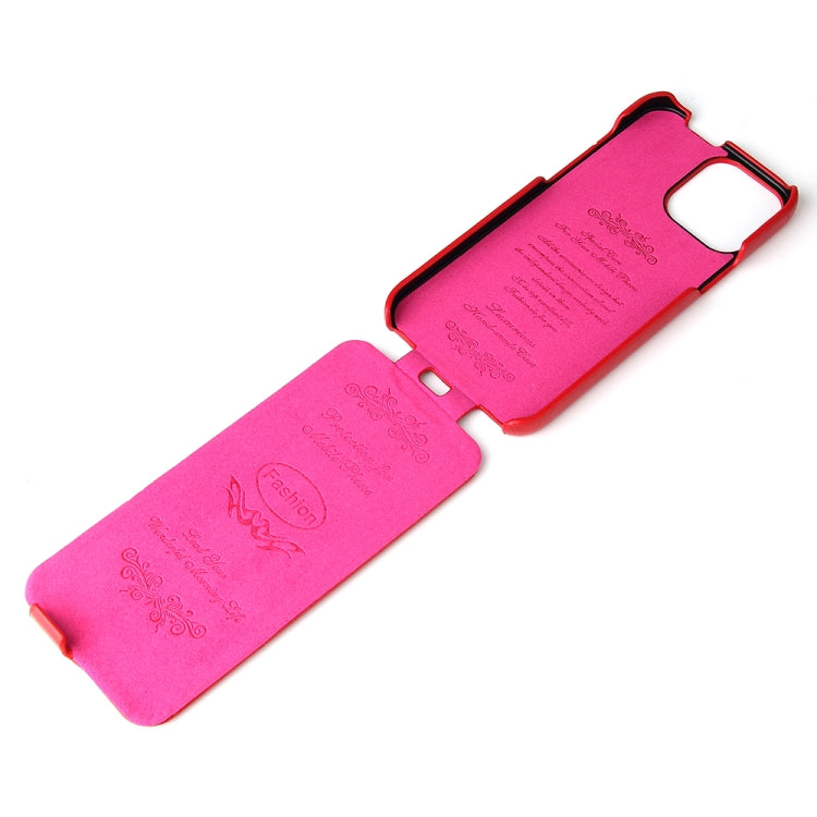 For iPhone 13 mini Fierre Shann Retro Oil Wax Texture Vertical Flip PU Leather Case (Red) - iPhone 13 mini Cases by FIERRE SHANN | Online Shopping UK | buy2fix