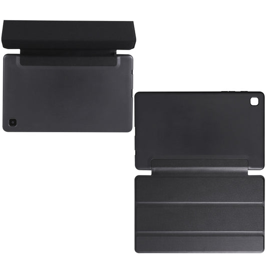 For Samsung Galaxy Tab A7 Lite T225 3-folding Horizontal Flip Honeycomb TPU Shockproof + PU Leather Case with Holder(Black) by buy2fix