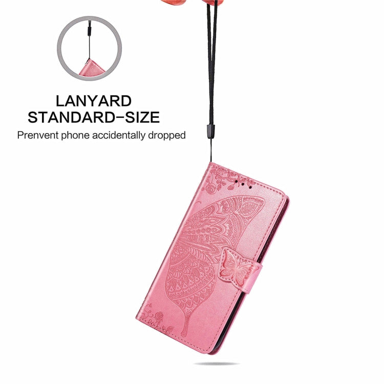 Butterfly Love Flowers Embossed Horizontal Flip Leather Case with Holder & Card Slots & Wallet & Lanyard For CUBOT Note 20(Pink) - More Brand by buy2fix | Online Shopping UK | buy2fix