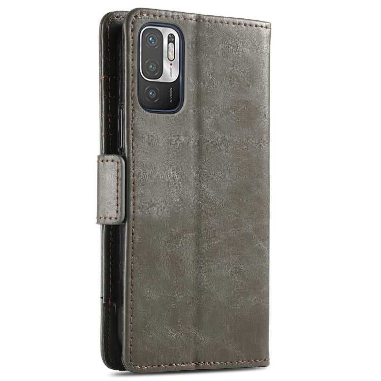 For Xiaomi Redmi Note 10 5G CaseNeo Business Splicing Dual Magnetic Buckle Horizontal Flip PU Leather Case with Holder & Card Slots & Wallet(Grey) - Xiaomi Cases by buy2fix | Online Shopping UK | buy2fix