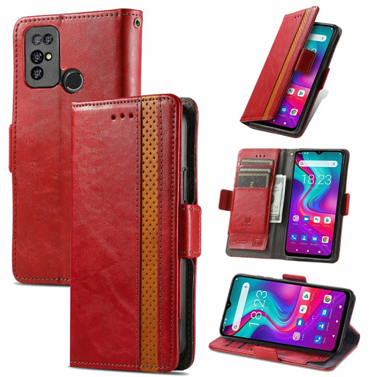 For Doogee X96 Pro CaseNeo Business Splicing Dual Magnetic Buckle Horizontal Flip PU Leather Case with Holder & Card Slots & Wallet(Red) by buy2fix