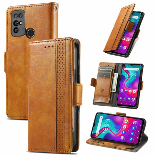For Doogee X96 Pro CaseNeo Business Splicing Dual Magnetic Buckle Horizontal Flip PU Leather Case with Holder & Card Slots & Wallet(Khaki) by buy2fix