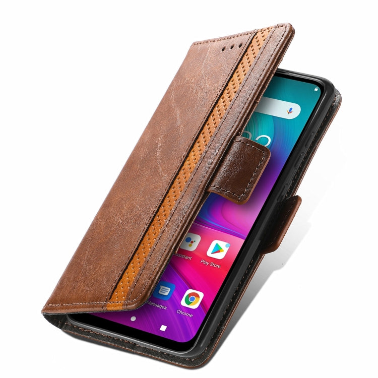 For Doogee X96 Pro CaseNeo Business Splicing Dual Magnetic Buckle Horizontal Flip PU Leather Case with Holder & Card Slots & Wallet(Brown) - More Brand by buy2fix | Online Shopping UK | buy2fix