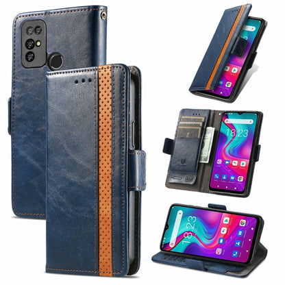 For Doogee X96 Pro CaseNeo Business Splicing Dual Magnetic Buckle Horizontal Flip PU Leather Case with Holder & Card Slots & Wallet(Blue) - More Brand by buy2fix | Online Shopping UK | buy2fix