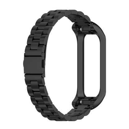 For Samsung Galaxy Fit2 SM-R220 Three-beads Steel Watch Band(Black) - Watch Bands by buy2fix | Online Shopping UK | buy2fix