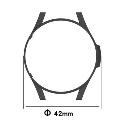 For Samsung Galaxy Watch4 Classic 42mm Half Coverage Hollowed PC Protective Case(Silver) - Watch Cases by buy2fix | Online Shopping UK | buy2fix