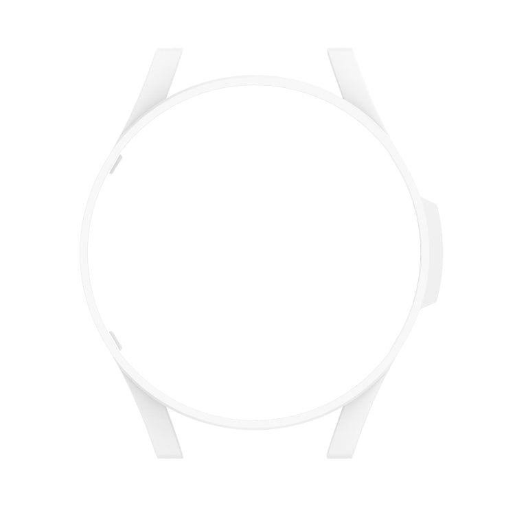 For Samsung Galaxy Watch4 Classic 46mm Half Coverage Hollowed PC Protective Case(White) - Watch Cases by buy2fix | Online Shopping UK | buy2fix