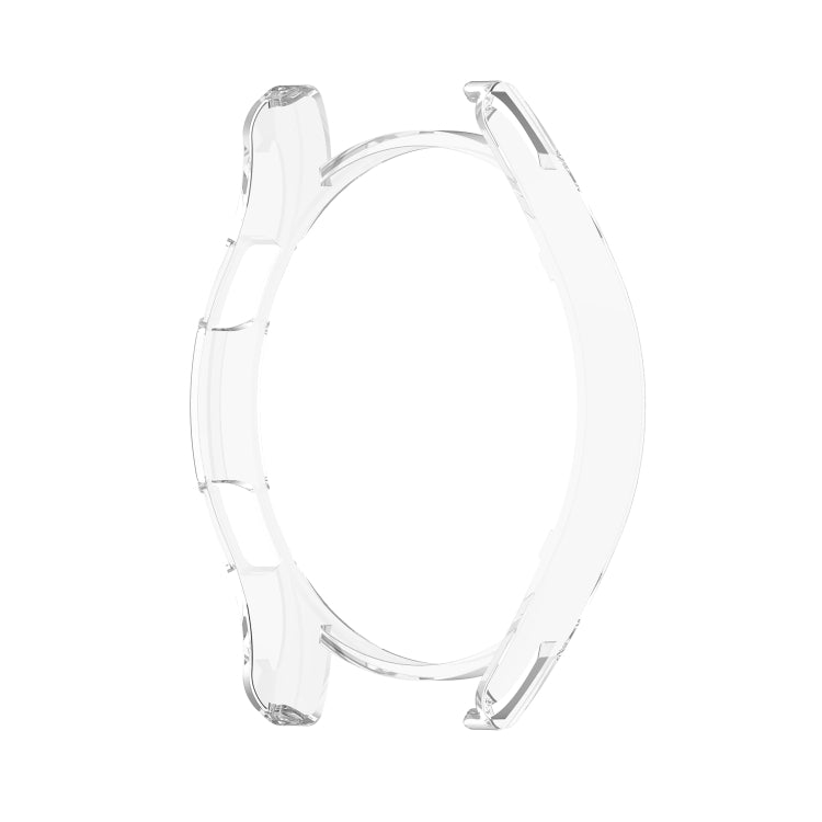 For Samsung Galaxy Watch4 Classic 46mm Half Coverage Hollowed PC Protective Case(Transparent White) - Watch Cases by buy2fix | Online Shopping UK | buy2fix