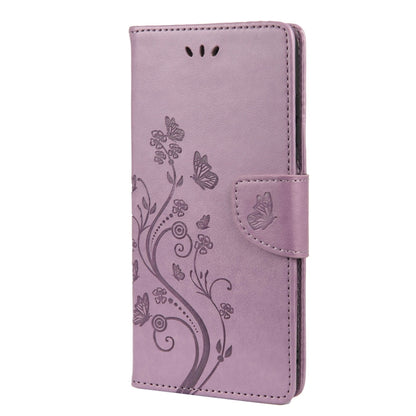 Butterfly Flower Pattern Horizontal Flip Leather Case with Holder & Card Slots & Wallet For Xiaomi Redmi 10(Light Purple) by buy2fix