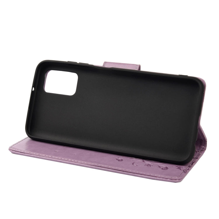 Butterfly Flower Pattern Horizontal Flip Leather Case with Holder & Card Slots & Wallet For Xiaomi Redmi 10(Light Purple) by buy2fix