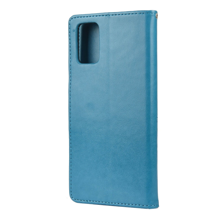 Butterfly Flower Pattern Horizontal Flip Leather Case with Holder & Card Slots & Wallet For Xiaomi Redmi 10(Blue) - Xiaomi Cases by buy2fix | Online Shopping UK | buy2fix