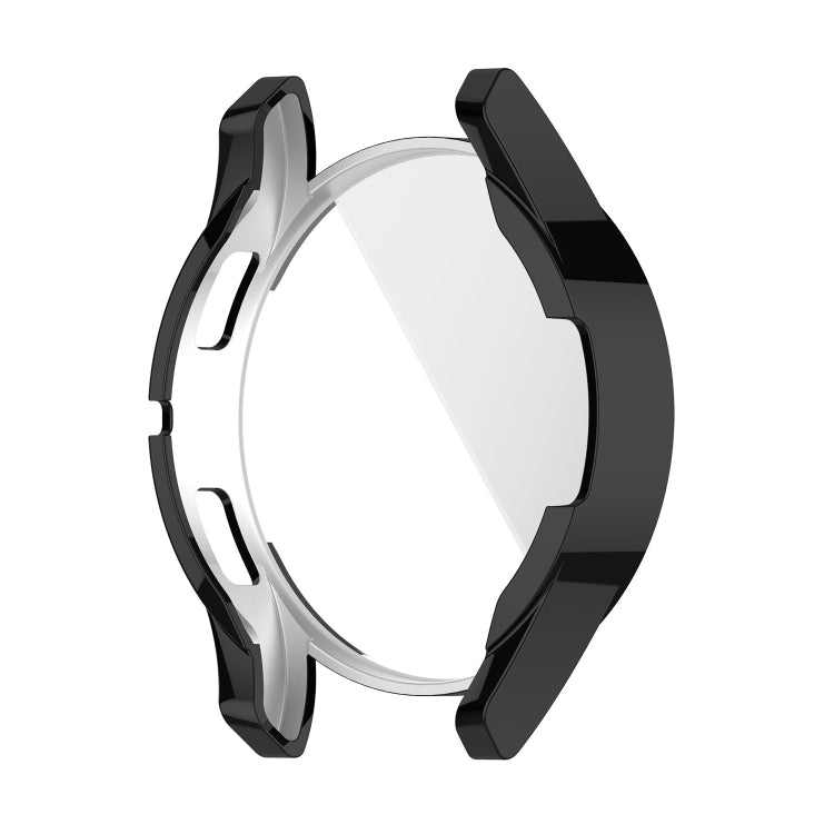 For Samung Galaxy Watch4 44mm Full Coverage TPU Electroplating Protective Case Cover(Black) - Watch Cases by buy2fix | Online Shopping UK | buy2fix