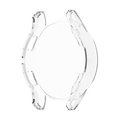 For Samung Galaxy Watch4 44mm Full Coverage TPU Electroplating Protective Case Cover(Transparent White) - Watch Cases by buy2fix | Online Shopping UK | buy2fix