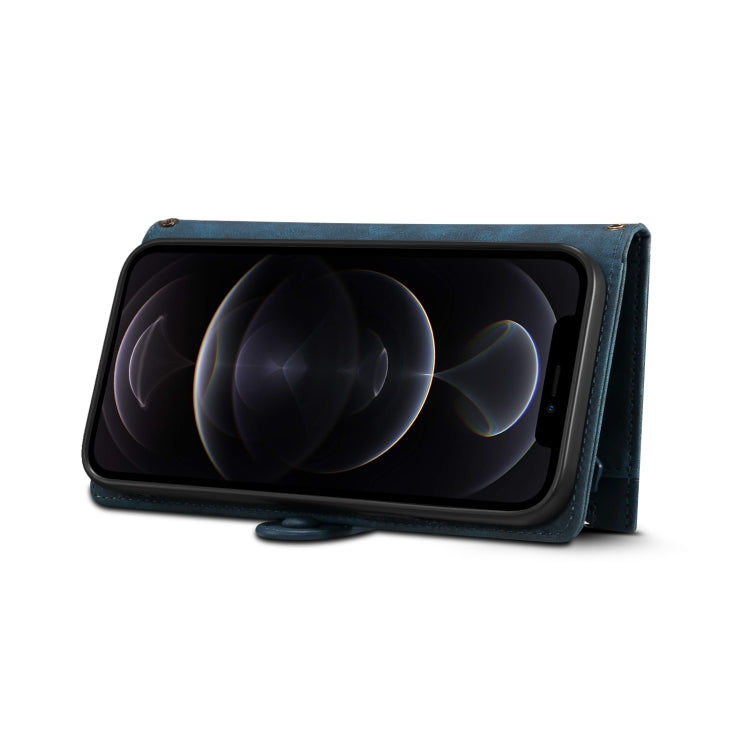 For iPhone 12 Pro Max Retro Frosted Horizontal Flip Leather Case with Holder & Card Slot & Wallet & Zipper Pocket & Lanyard(Deep Green) - iPhone 12 Pro Max Cases by buy2fix | Online Shopping UK | buy2fix